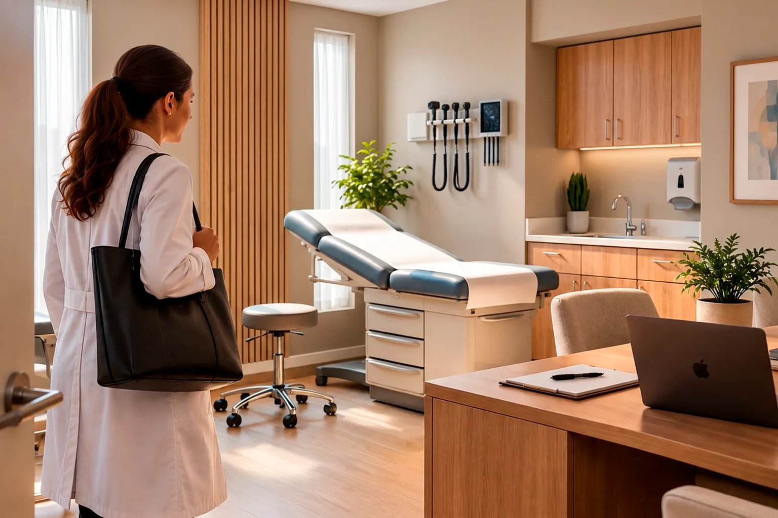 Clinical-grade room ready for patient appointments